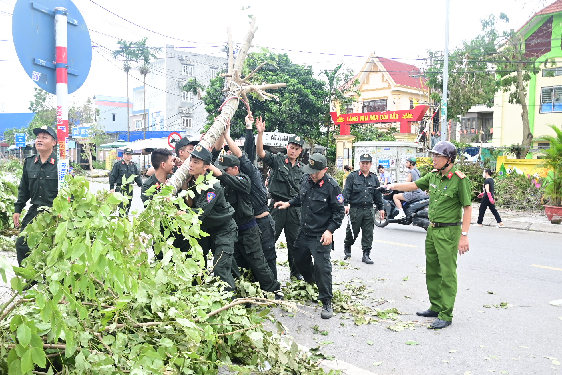 Phòng Cảnh sát cơ động: Tích cực phòng chống thiên tai, ứng phó biến đổi khí hậu